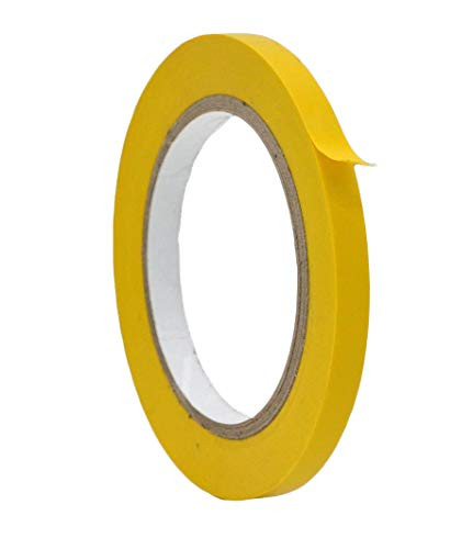 WOD VTC365 Yellow Vinyl Pinstriping Tape  3-8 inch x 36 yds- for School Gym Marking Floor  Crafting  Stripping Arcade1Up  Vehicles and More