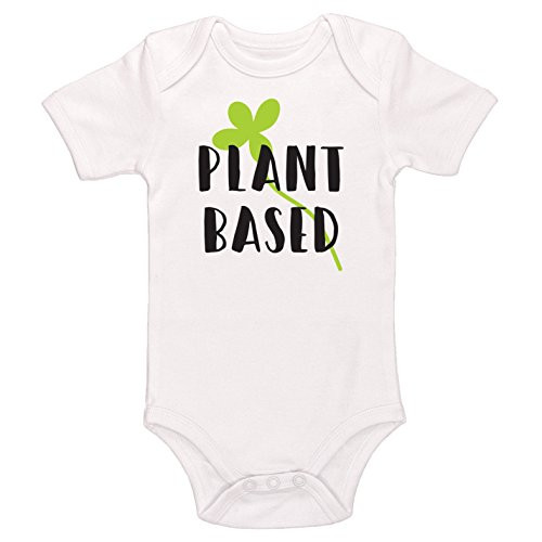 Kinacle Plant Based Baby Bodysuit -6-12 Months  White-