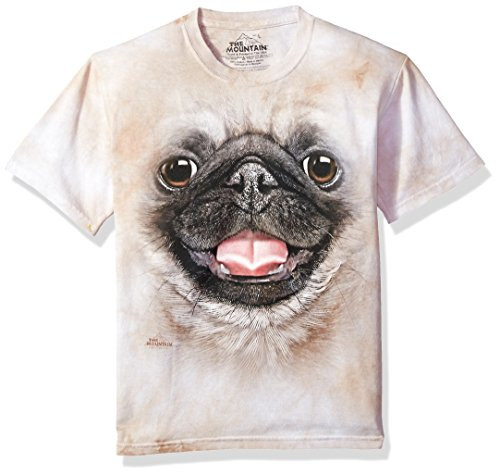 The Mountain Bf Pug Puppy Child T-Shirt Tan Medium The Mountain Bf Pug Puppy Child T-Shirt Tan Medium