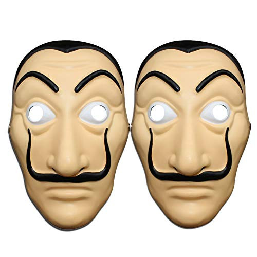 Money Heist Mask Dali Mask - Unisex La Casa De Papel Costume Mask Salvador Dali Cosplay