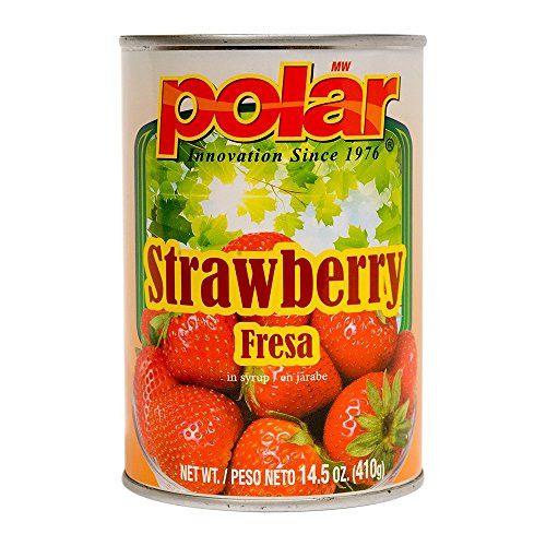 MW Polar Polar Whole Strawberries in Light Syrup 15 oz-  15 Ounce -Pack of 24-