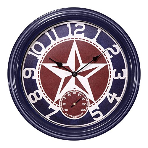 La Crosse Technology 404-3012TX Outdoor Clock  Blue