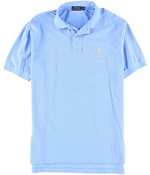 Polo Ralph Lauren Mens Classic-Fit Mesh Short sleeve Polo -ChatBlue  S-