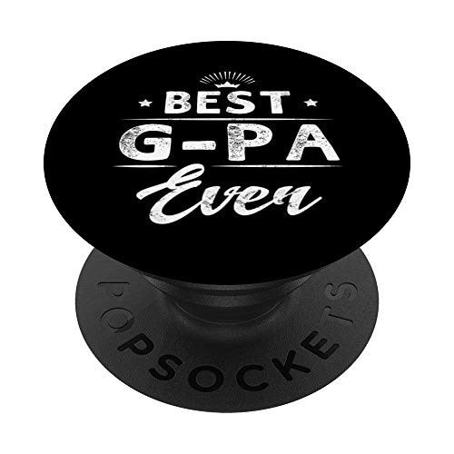 Best G-Pa Ever Grandpa Fathers Day Gift Mens Pop Socket PopSockets PopGrip Swappable Grip for Phones and Tablets
