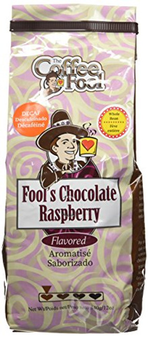 The Coffee Fool Fools Whole Bean Decaf Chocolate Raspberry 12 Ounce The Coffee Fool Fools Whole Bean Decaf Chocolate Raspberry 12 Ounce