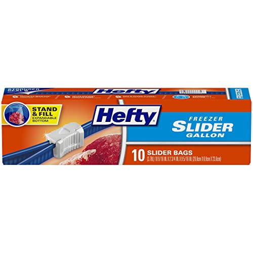 Hefty Slider Storage Bags  Gallon Size  10 Count