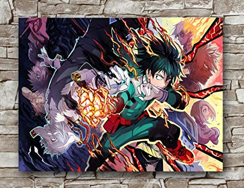 Zero-o My Hero Academia Poster Standard Size - 18-Inches by 24-Inches - Japanese Anime Manga My Hero Academia Posters Wall Poster Print