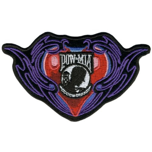 Hot Leathers Pow Tribal Heart Patch -4 Width x 3 Height-