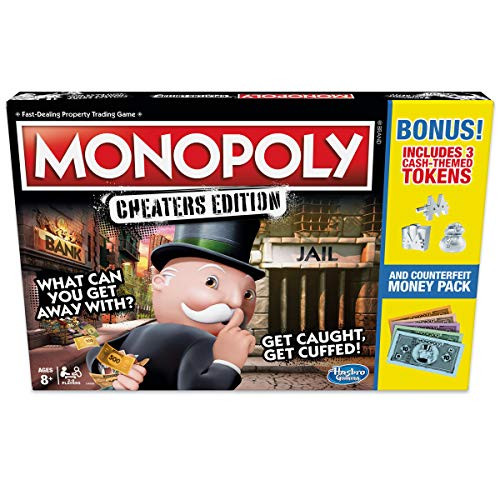 Monopoly Game: Cheaters Edition Board Game Value Pack Bonus