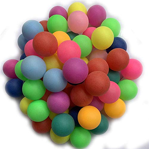 40MM Ping Pong Balls  50 Pack Assorted Colored Tennis Balls Multi Color Plastic Balls Fun Beer Ping Pong Balls Bulk for Beer Pong Balls  Arts and Craf