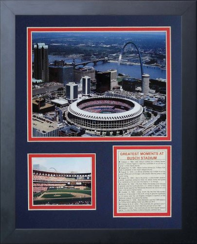 Legends Never Die Busch Stadium Old Aerial Framed Photo Collage, 11x14-Inch