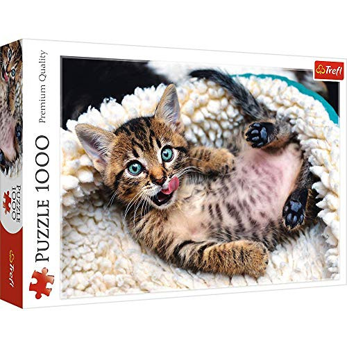 Trefl 1000 Piece Jigsaw Puzzle Cheerful Kitten Trefl 1000 Piece Jigsaw Puzzle Cheerful Kitten