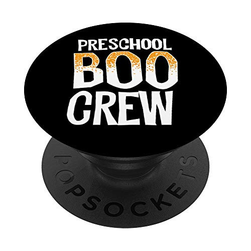 Preschool Boo Crew Teacher PreK School Halloween Team Party PopSockets Grip and Stand for Phones and Tablets