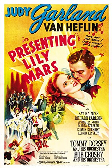 Posterazzi Presenting Lily Mars Us Art Judy Garland Van Heflin Bob Cros Print by And His Orchestra 1943 Movie Poster Masterprint  -11 x 17-