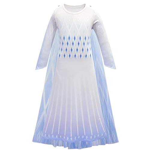 N -A Girl Costume Princess Dress Cosplay Fairy Fancy Dress Up for Toddlers Kids -White  7-8 Years- N -A Girl Costume Princess Dress Cosplay Fairy Fancy Dress Up for Toddlers Kids -White  7-8 Years-