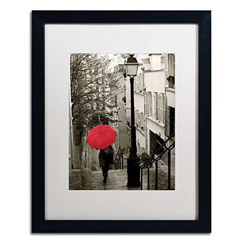 Trademark Fine Art Paris Stroll II Artwork Sue Schlabach in White Matte and Black Frame, 16 by 20-Inch Trademark Fine Art Paris Stroll II Artwork Sue Schlabach in White Matte and Black Frame, 16 by 20-Inch