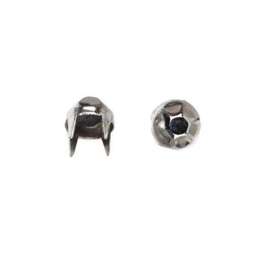 English Cut Nailhead  Size 12  Solid Brass  Nickel Finish  1000 Pieces per Pack