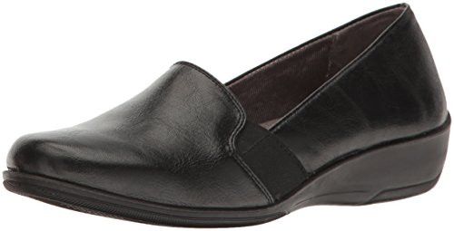 LifeStride Womens Isabelle Loafer Flat  Black  9 W US