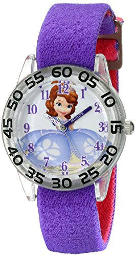 Disney Kids W001958 Sofia Analog Display Analog Quartz Purple Watch