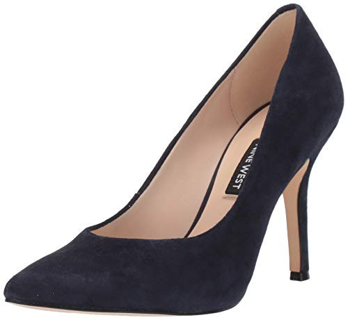 NINE WEST Womens Flax Pump French Navy 10-5 M
