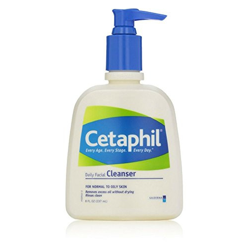 Cetaphil Daily Facial Cleanser  Normal to Oily Skin - 8 fl oz -Pack of 2-