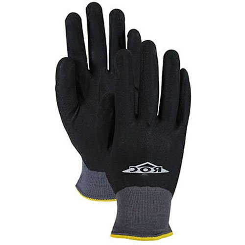 Magid ROC15T Mens Full Nitrile Coated Palm Garden Glove  Large