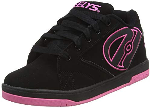 Heelys Kids Propel Skate Shoe  Black Hot Pink  6 US