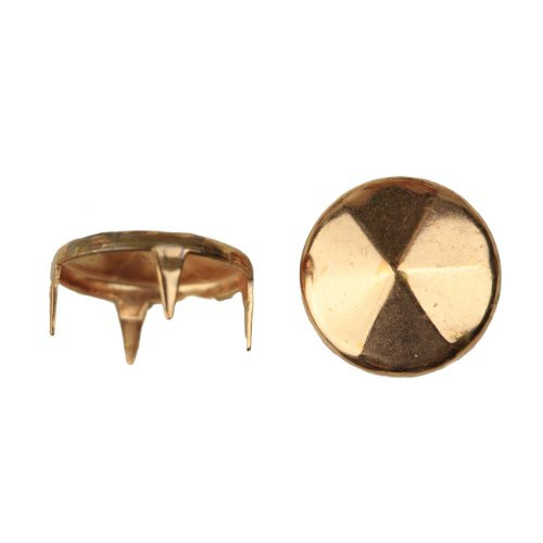 1007 Diamond Cut Nailhead  Size 30  Solid Brass  Copper Finish  400 Pieces per Pack