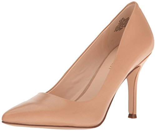 NINE WEST Womens Flax Pointed Toe Dress Pump  Light Natural  12
