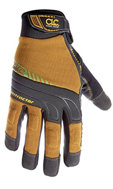 CLC Custom Leathercraft 160M Contractor XtraCoverage Flex Grip Work Gloves  Medium