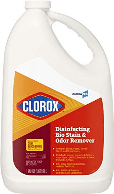 CloroxPro Disinfecting Bio Stain and Odor Remover  Refill  128 Ounces -31910- Package May Vary CloroxPro Disinfecting Bio Stain and Odor Remover  Refill  128 Ounces -31910- Package May Vary