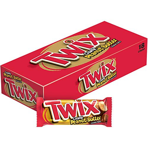 TWIX Peanut Butter Chocolate Cookie Bar Candy 1-68-Ounce 18-Count Box TWIX Peanut Butter Chocolate Cookie Bar Candy 1-68-Ounce 18-Count Box