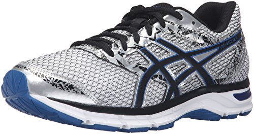 ASICS Mens Gel-Excite 4 Running Shoe  Silver-Black-Imperial  11-5 M US