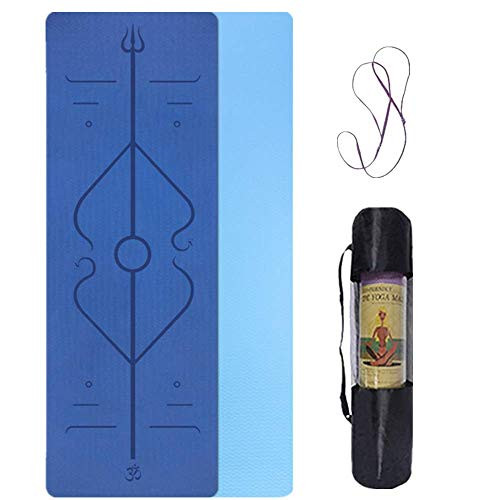 Yoga Mat for All Types of Yoga Mat-High Density Non-Slip Workout Mat for Yoga Eco Friendly Exercise Fitness Mat with Carrying Strap Yoga Mat for All Types of Yoga Mat-High Density Non-Slip Workout Mat for Yoga Eco Friendly Exercise Fitness Mat with Carrying Strap