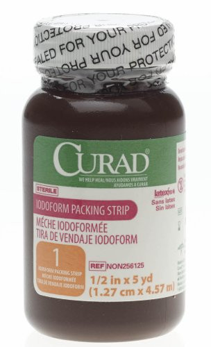 Medline Gauze Packing Stri P Iodoform Sterile  1-2 Inch x 5yd