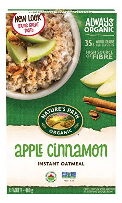 Natures Path  Hot Cereal Pouch Apple Cinnamon  8 Packets  14 oz