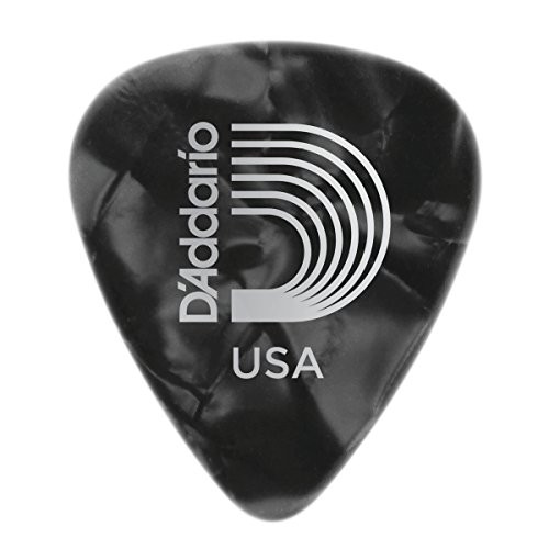 Planet Waves Black Pearl Celluloid Guitar Picks  25 pack  Medium