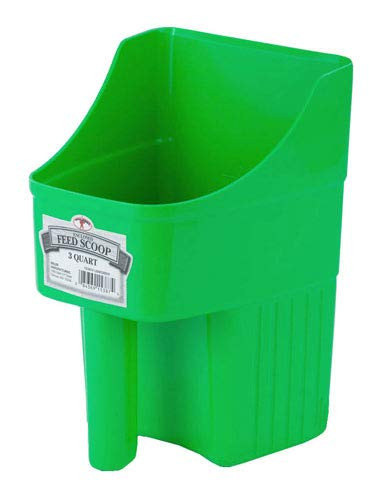 Little Giant 3-Quart Enclosed Feed Scoop  Lime Green