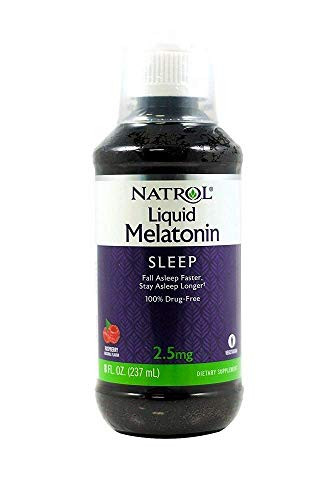Natrol Melatonin Liquid  2-5mg  8oz with Cup