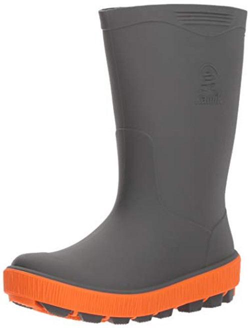 Kamik Youth Riptide Rain Boots Charcoal  2 Little Kid