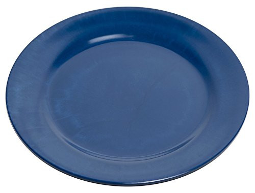 Galleyware Blue Melamine Non-Skid Dinner Plates  Set Of 6