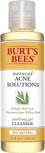 Burts Bees Natural Acne Solutions Purifying Gel Cleanser  Face Wash for Oily Skin  5 Oz -Package May Vary-