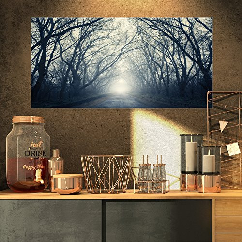 Dark Autumn Forest in Fog Photography on Canvas Art Wall Photgraphy Artwork Print Dark Autumn Forest in Fog Photography on Canvas Art Wall Photgraphy Artwork Print