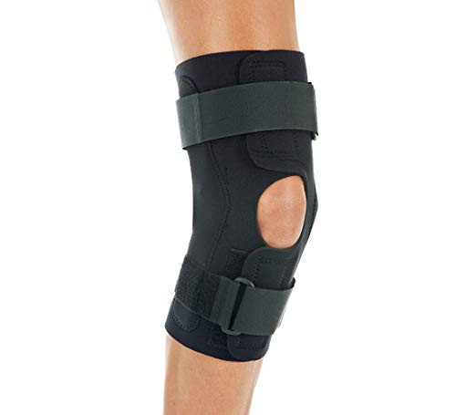 FitPro Wraparound Hinged Knee Stability Brace  Large  Amazon Exclusive Brand Black