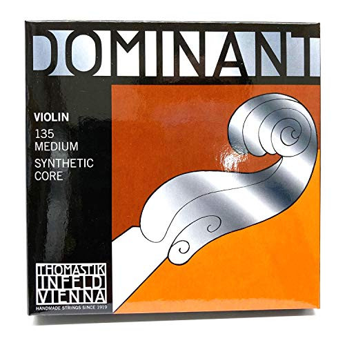 Thomastik-Infeld 135 Dominant Violin Strings  Complete Set  135  4-4 Size  with Aluminum Wound Ball End E String