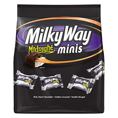 Milky Way Midnight Dark Chocolate Minis Size Candy Bars Bag  8-9 Oz