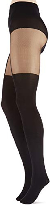 Pretty Polly Womens Suspender Tights  Black -Black-  One Size