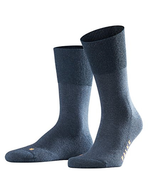 FALKE unisex-adult Run Casual Sock - Cotton Blend  Blue -Navy Blue Melange 6490-  US 6-5-8-5 -EU 39-41 ? UK 5-5-7-5-  1 Pair