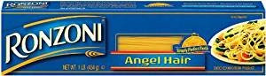 Ronzoni Angel Hair Pasta 16 Ounce- Pack Of 3-
