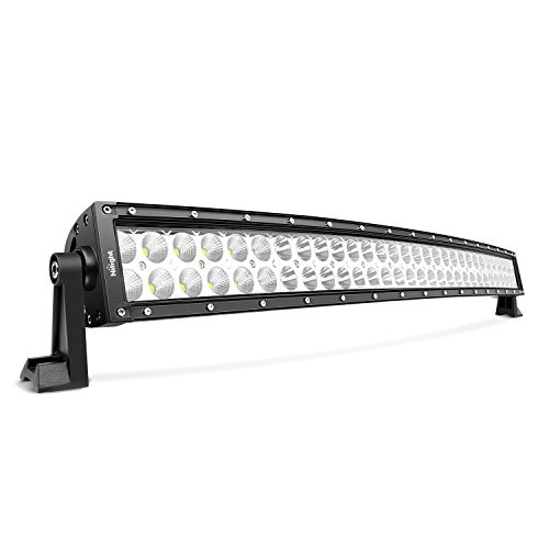Nilight 32" 180W Curved Spot Flood Combo High Power LED Driving Lamp LED Light Bar Off Road Fog Driving Work Light for SUV Boat Jeep Lamp,2 Years Warranty